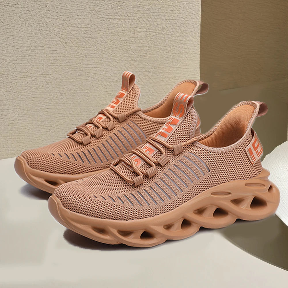 2024 Man Running Sneakers, Kids Breathable Sports Shoes For Women Light Low Top Men's Mesh Jogging Casual Shoes Large Size 28-48