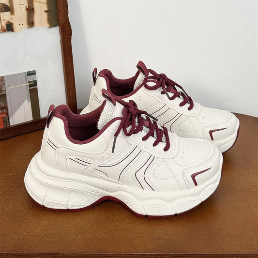 2025 New High on Platform Women's Running Shoes Aesthetic Y2k Fashion Ladies Footwear Deals Cheap Walking Vulcanized Shoe Sale
